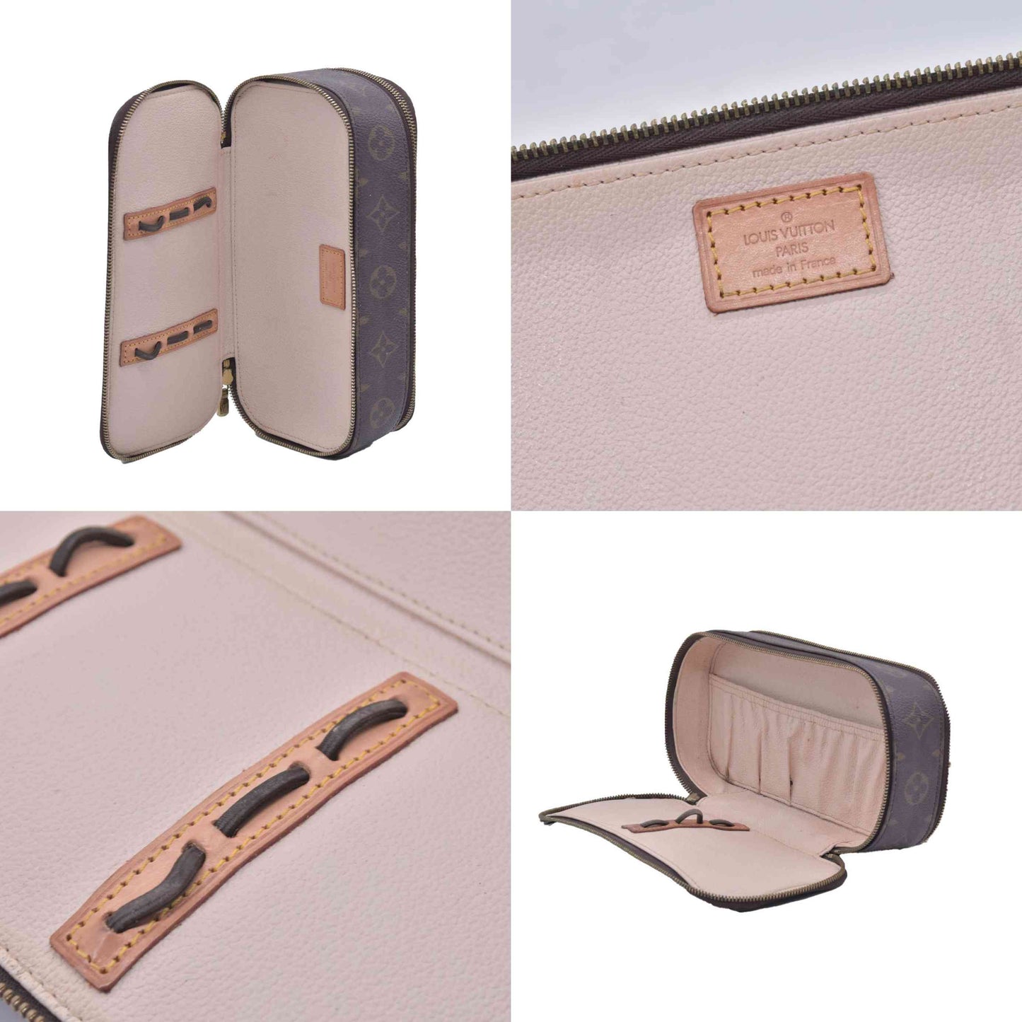 $880 2002 LOUIS VUITTON Monogram Trousse Blush LARGE VI0052