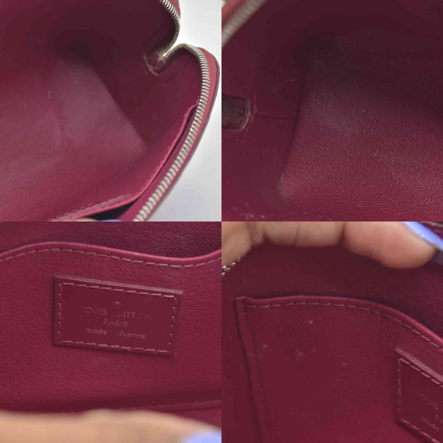 $825 Louis Vuitton Epi Pochette Cosmetic pouch in fuchsia CONSIGNMENT