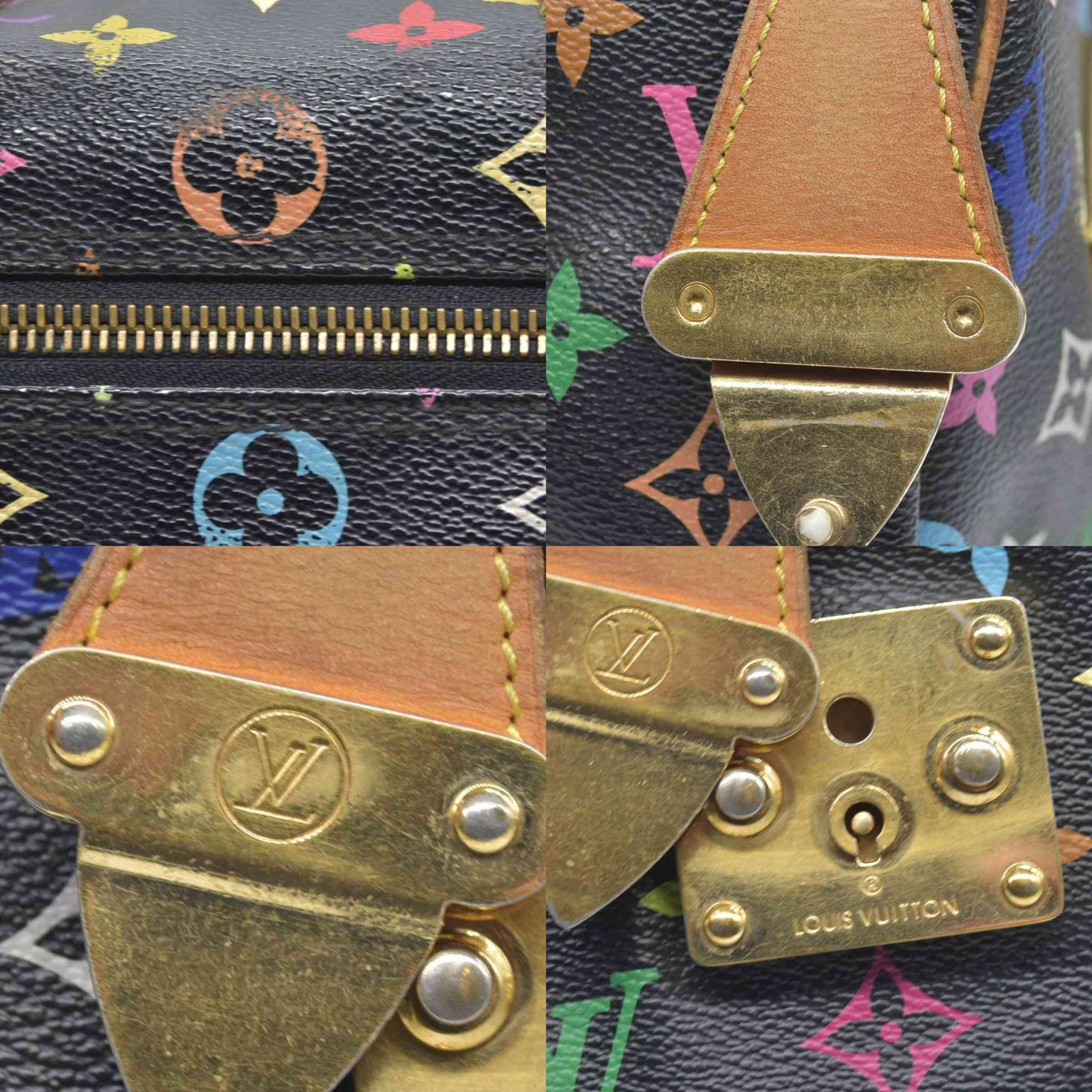$3150 Louis Vuitton Multicolore Monogram Speedy 30