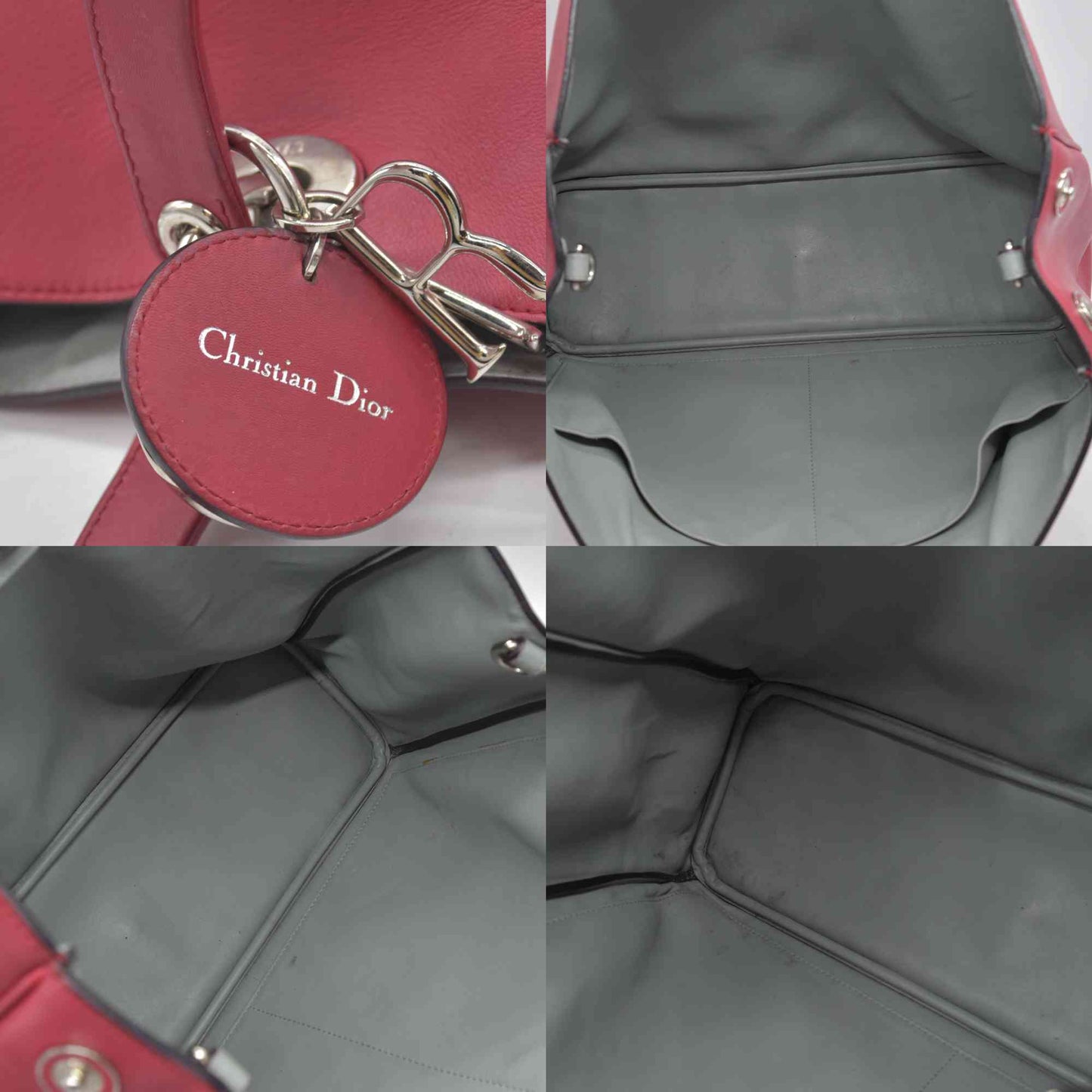 $5100 Christian Dior Smooth Calfskin Large Diorissimo Tote Pink 09MA0172