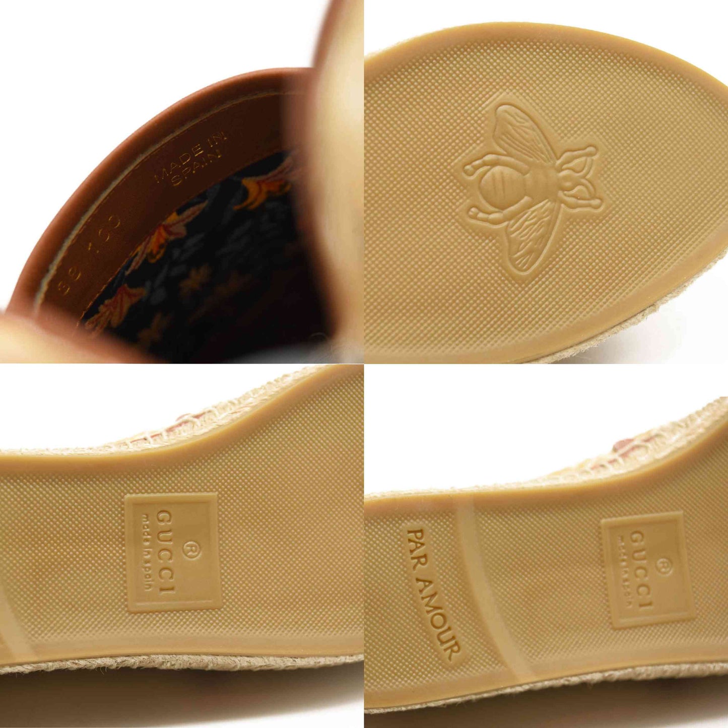 Gucci Adela GG Raffia Espadrilles US 7.5