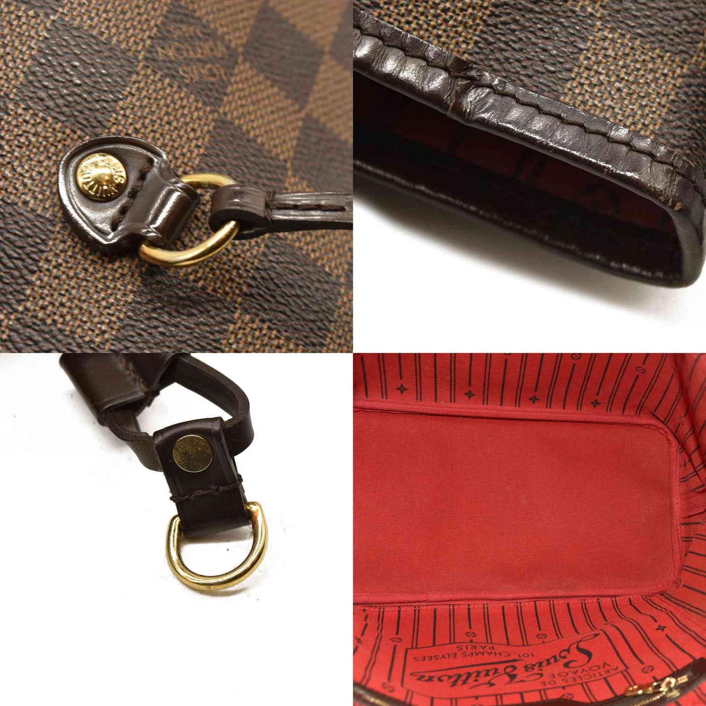 LOUIS VUITTON Damier Ebene Neverfull MM SP005