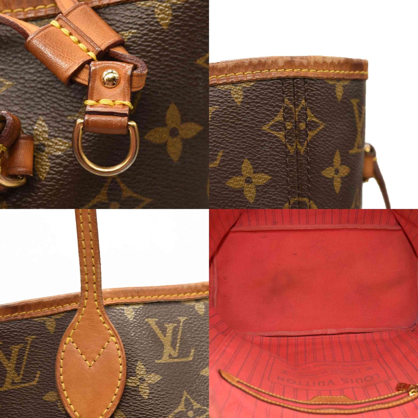 LOUIS VUITTON Monogram V Neverfull MM Grenade