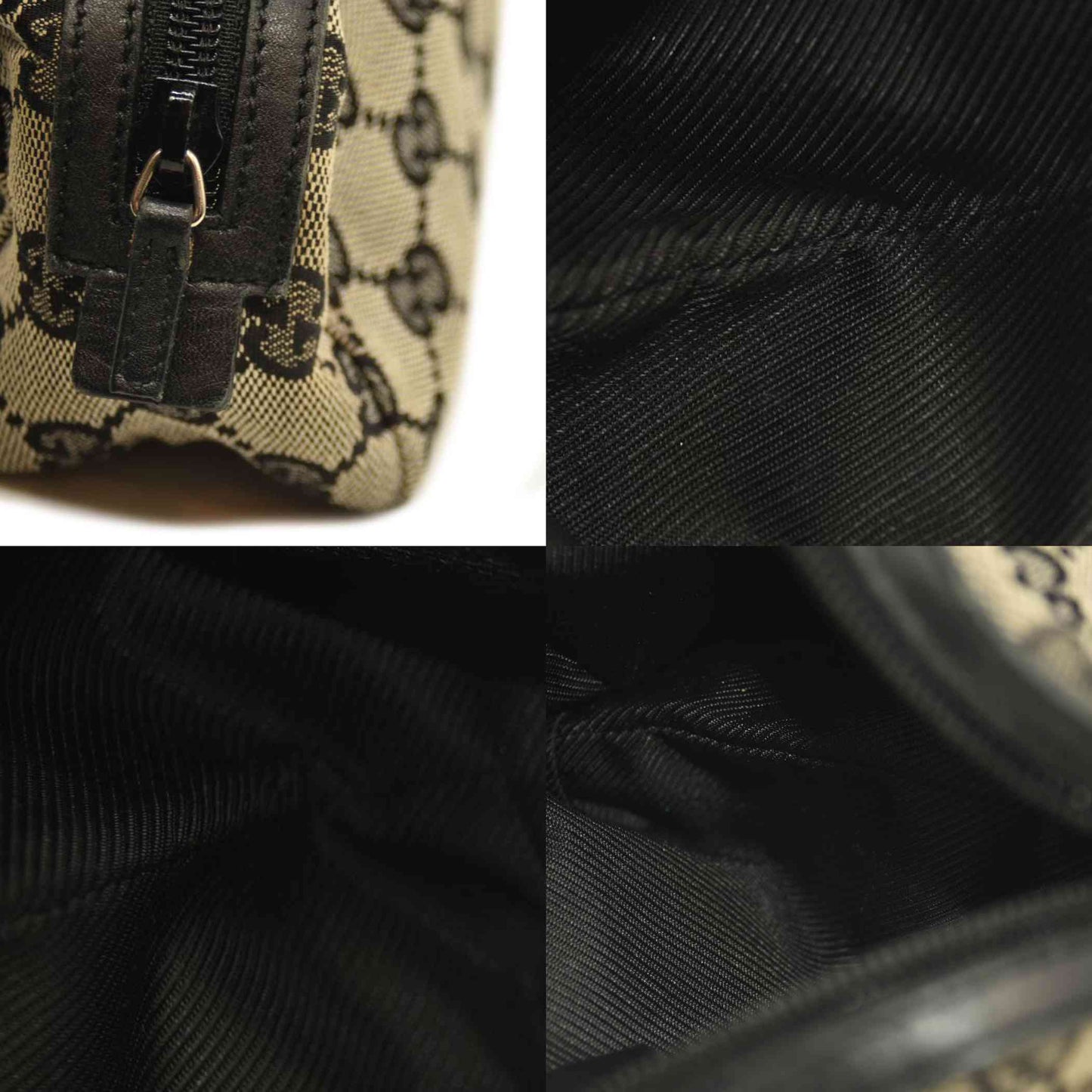 GUCCI GG Cosmetic Pouch Dark Brown