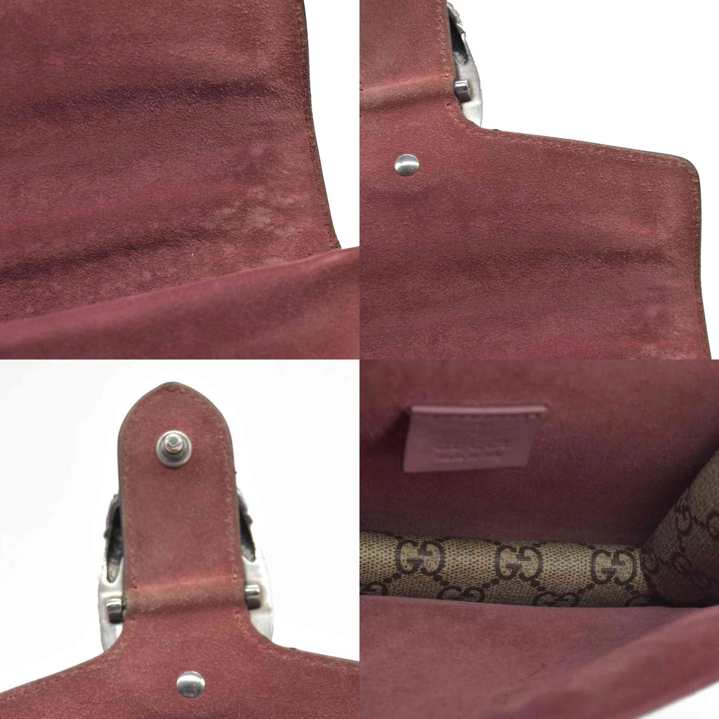 $1200 Gucci GG Supreme Monogram Blooms Mini Dionysus Shoulder Bag Beige Multicolor Dry Rose