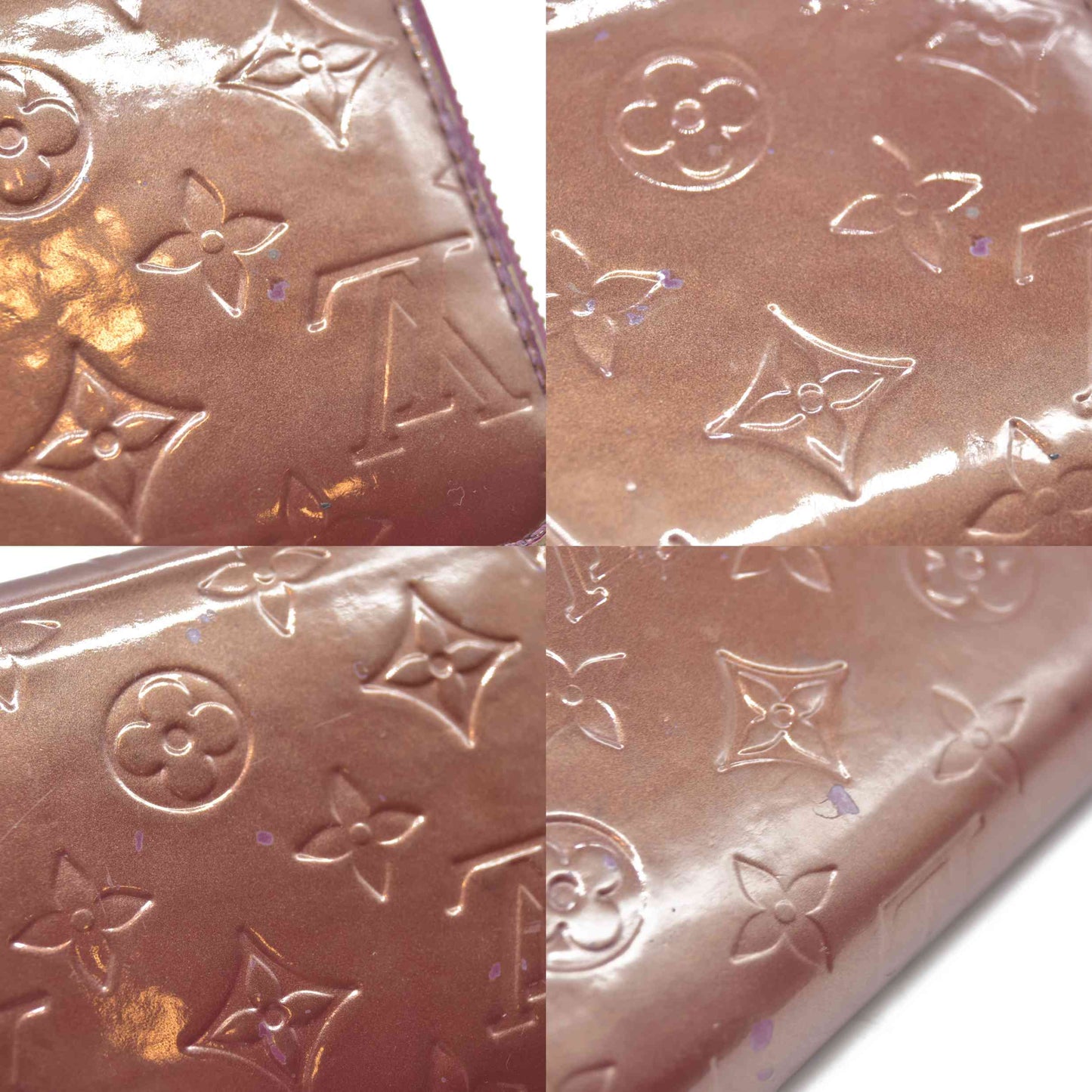 LOUIS VUITTON Monogram Vernis Zippy round zipper Long Wallet CA0098