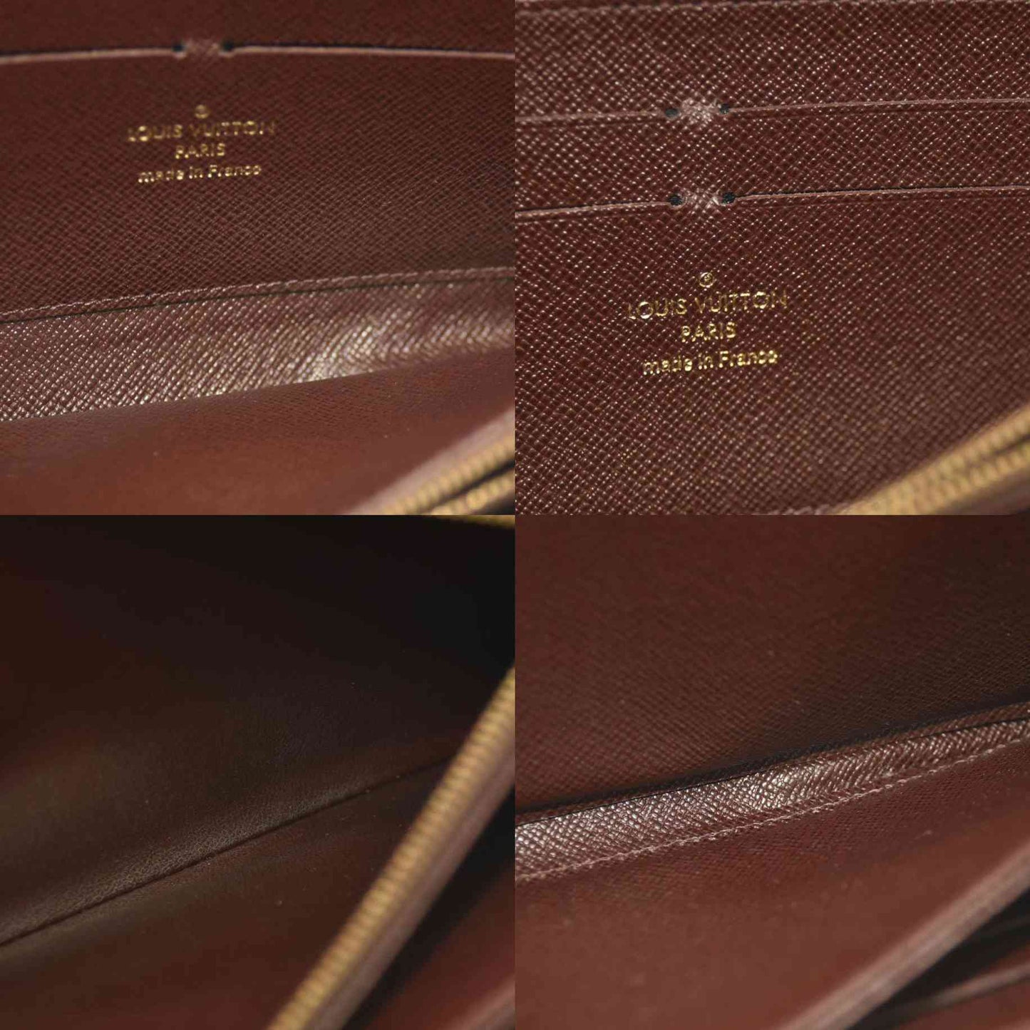 Louis Vuitton  Calfskin Monogram Gamma Zippy Wallet White Chocolate SP0136