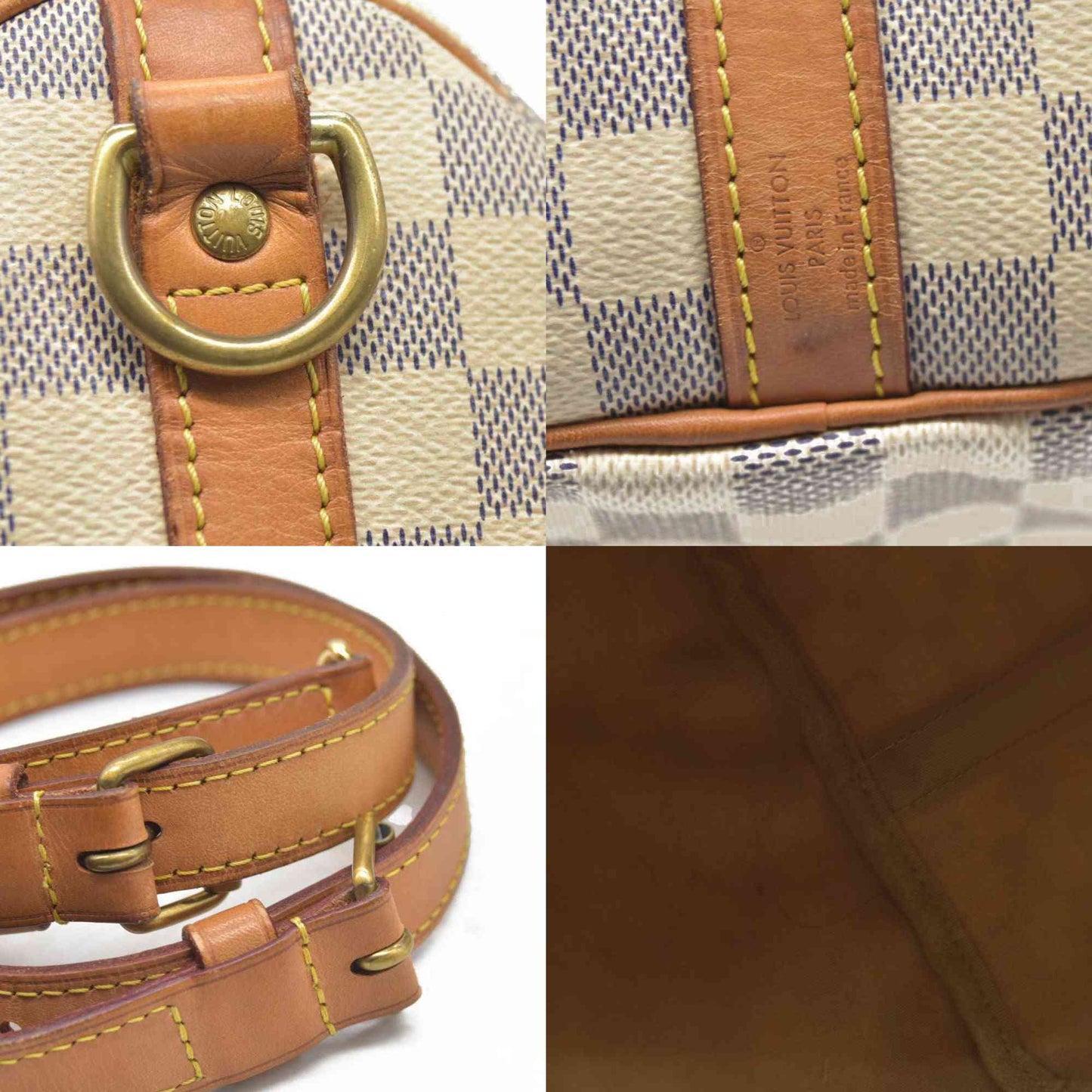$1980 Louis Vuitton  Damier Azur Speedy Bandouliere 30 DU1103
