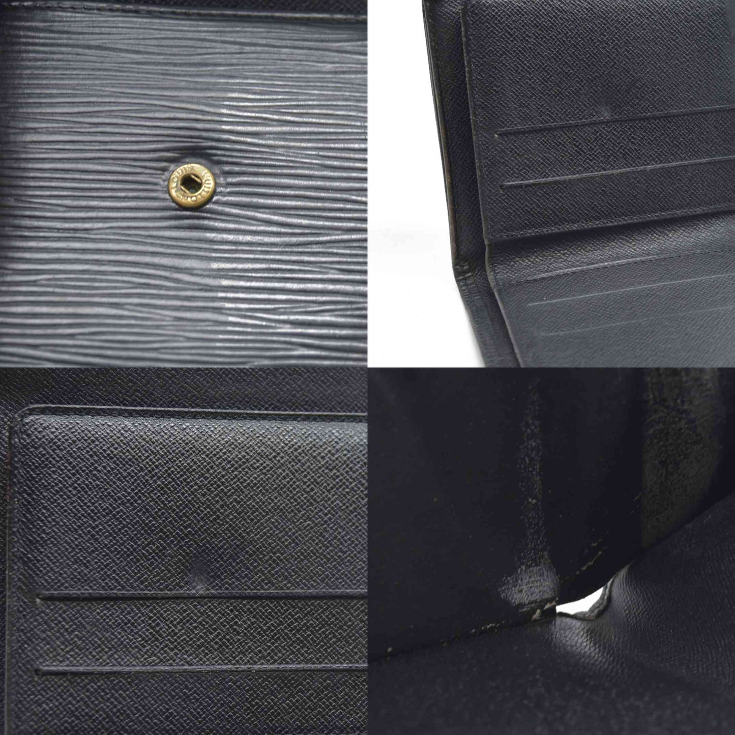 AUCTION $650Louis Vuitton Epi Porte Feiulle Elise Credit Leather Trifold Wallet SP0676