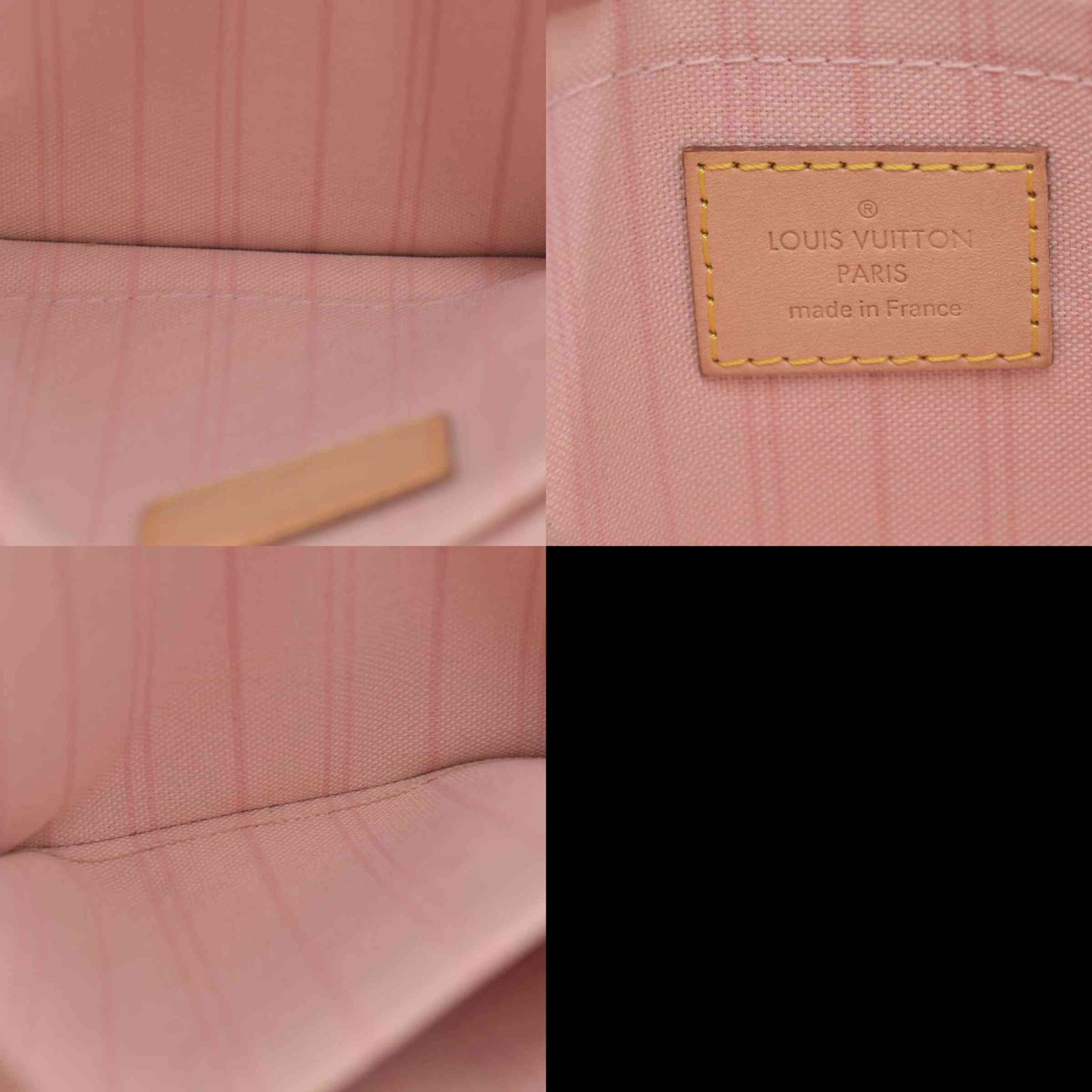 $600 2018 Louis Vuitton Damier Azur Neverfull MM GM Pochette Rose Ballerine FL4148