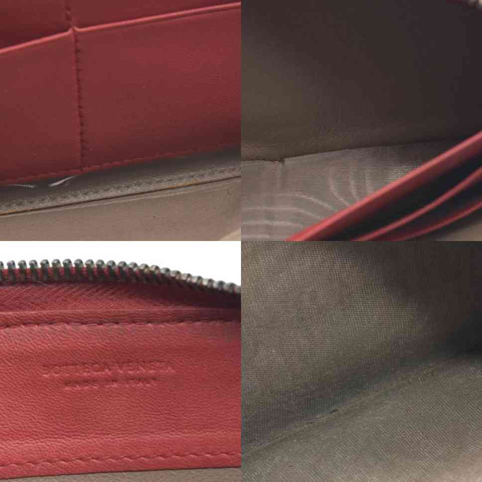 $1050 Bottega Veneta Nappa Intrecciato Zip Around Wallet Mallow