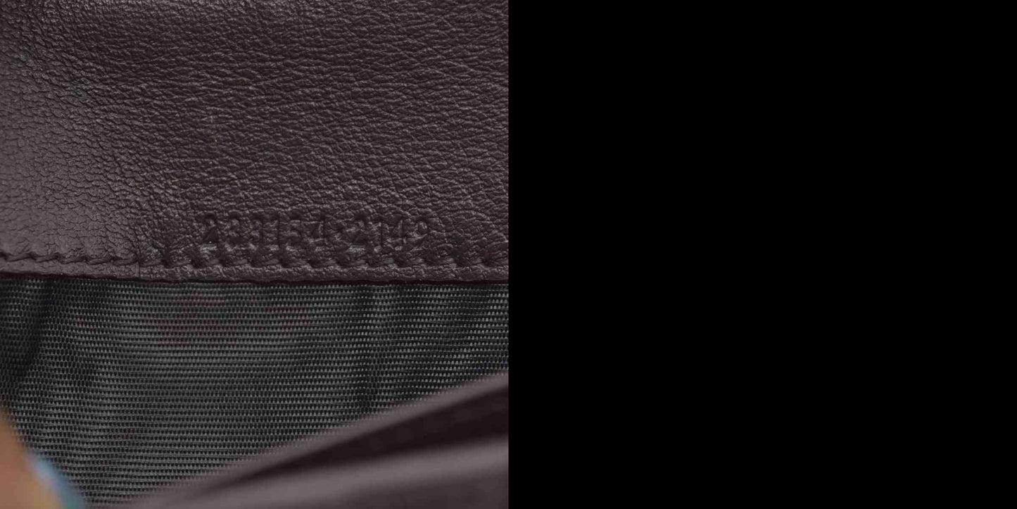 $790 Gucci Guccissima Continental Wallet Dark Brown CONSIGNMENT