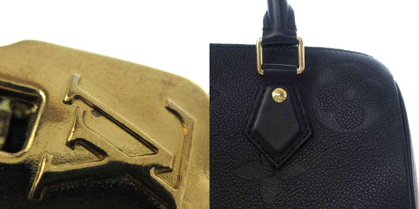 PRE-ORDER Louis Vuitton  Empreinte Monogram Giant Speedy Bandouliere 25 Black RFID