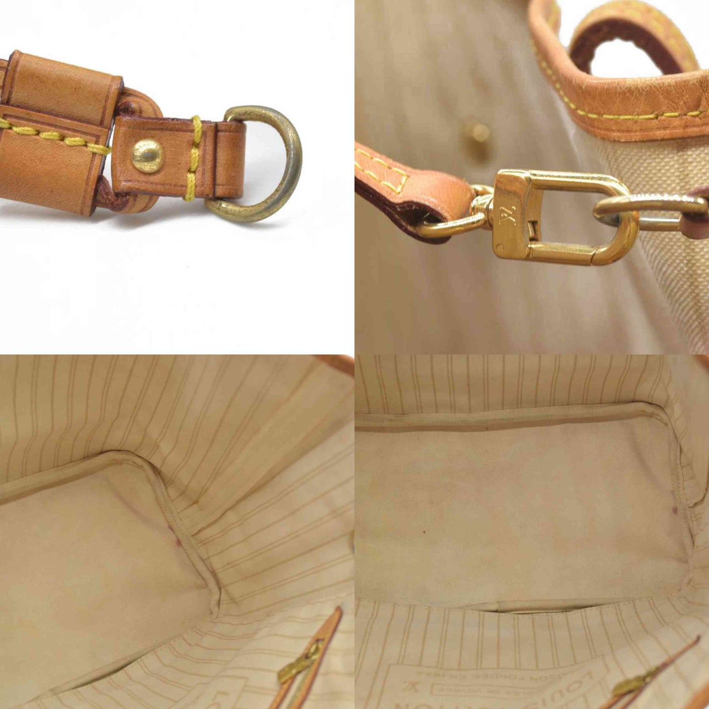 $2170 Louis Vuitton  Damier Azur Neverfull MM AR3164