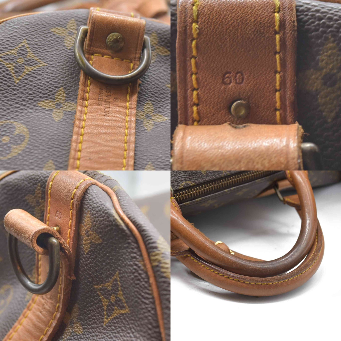 Louis Vuitton Monogram Keepall Bandouliere 60 Boston Bag