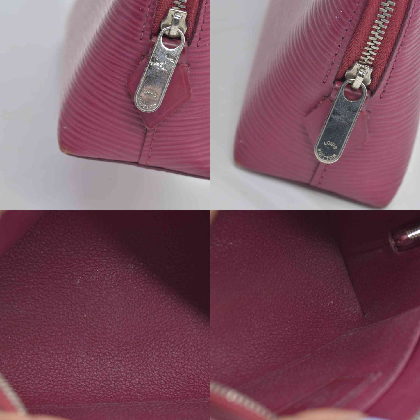 $640 2017 Louis Vuitton Epi Pochette Cosmetic Pouch Bag SR2147