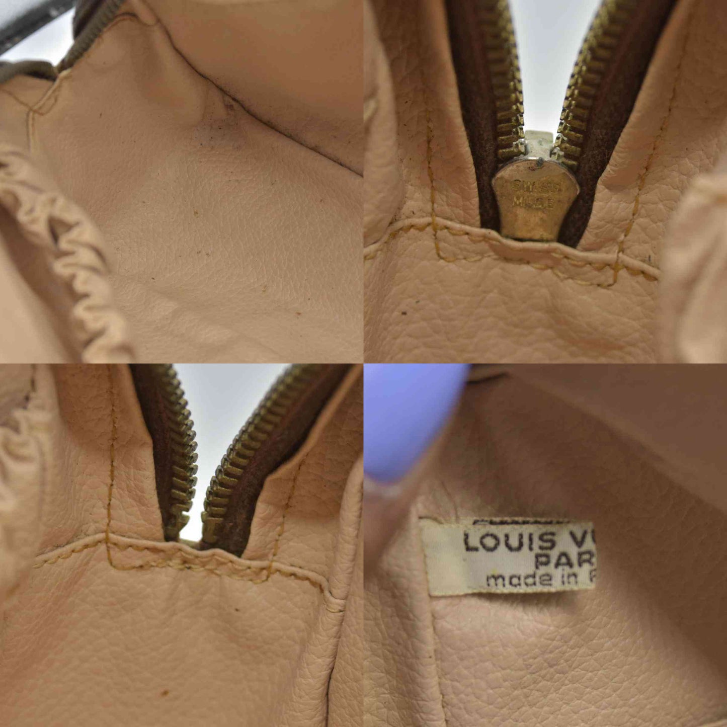 $600 1985 Louis Vuitton Monogram Trousse Toilette 28 Clutch Pouch Bag 851