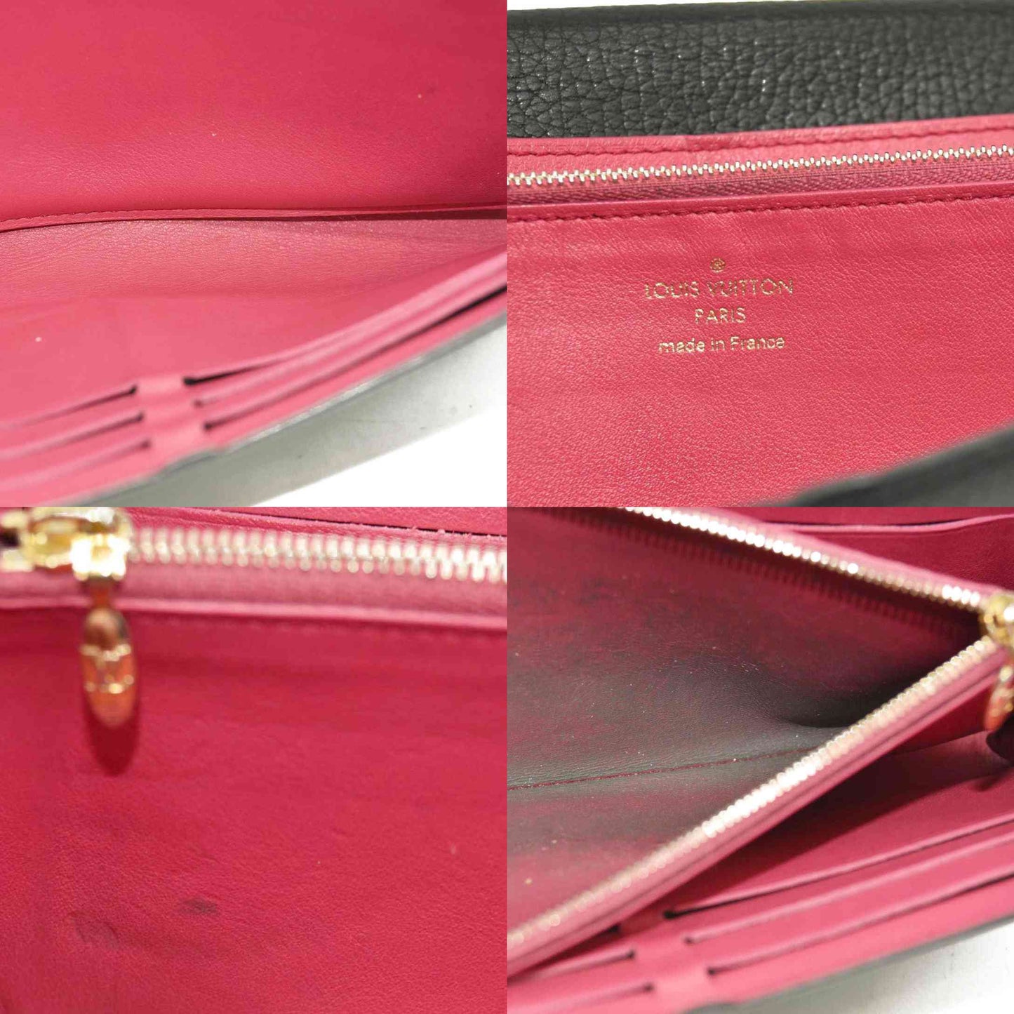 $1550 Louis Vuitton Taurillon Capucines Wallet Black MI0176