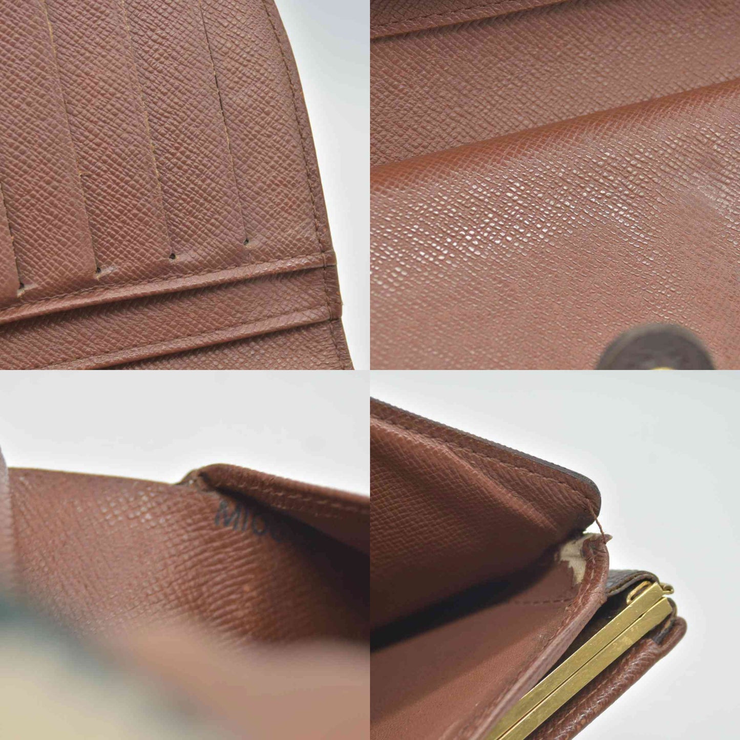 $750 2003 Louis Vuitton Kisslock French Wallet MI0013