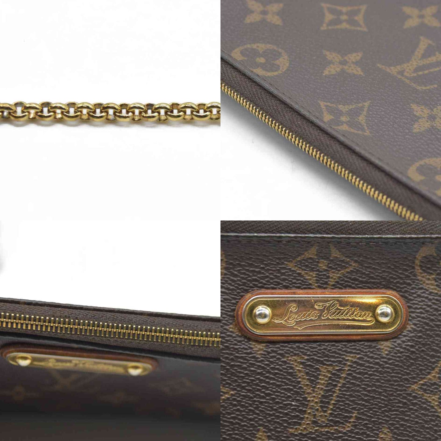 $1460 Louis Vuitton LV Monogram Eva Pochette