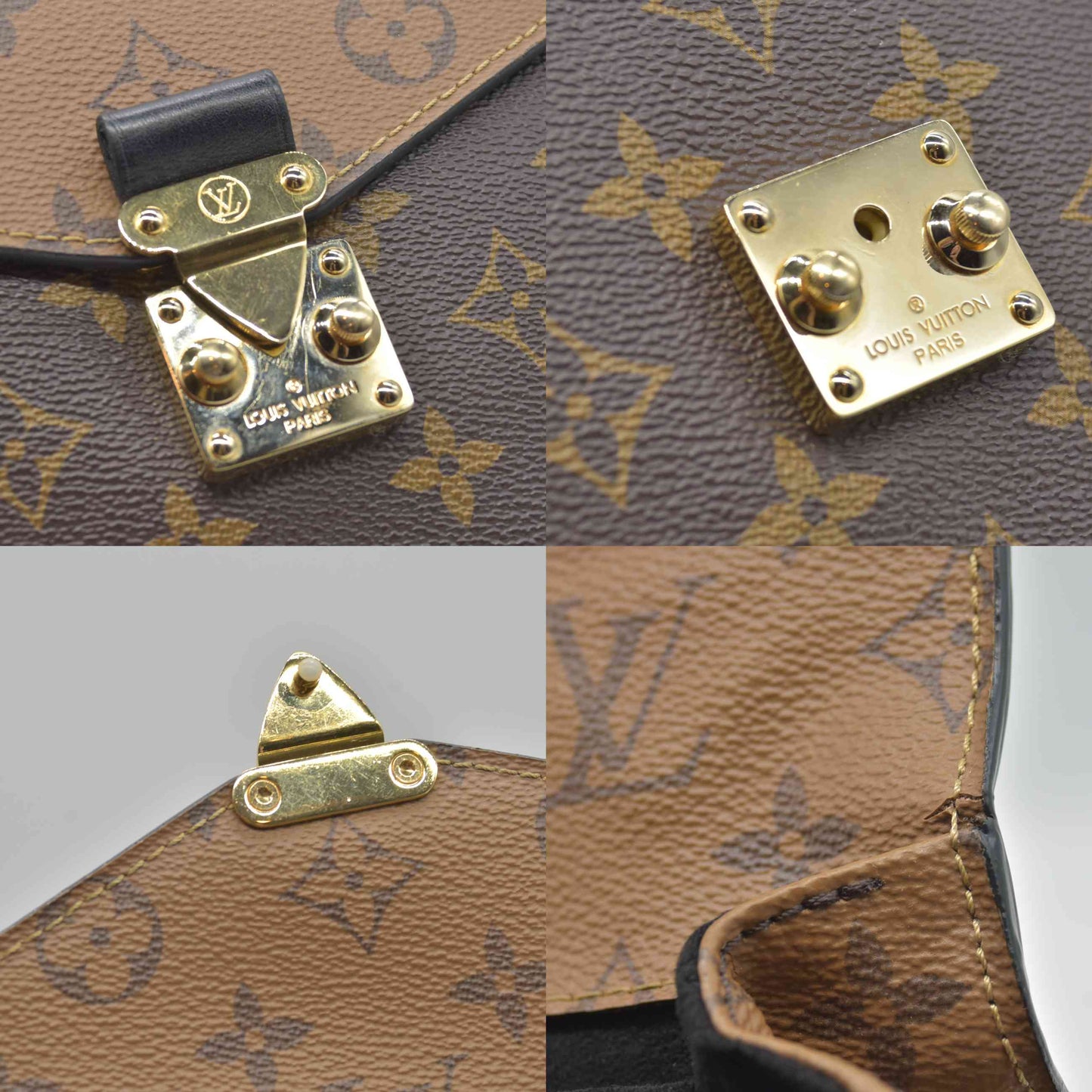 $2790 2017 Louis Vuitton Reverse Monogrm Giant Pochette Metis DR1117