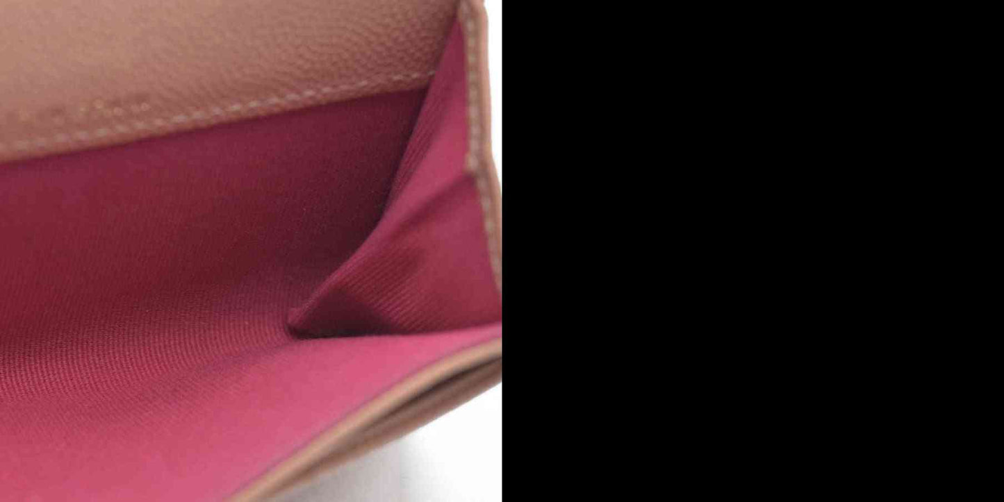 Chanel Quilted CC Flap Card Holder Interlocking CC Logo Trifold Wallet