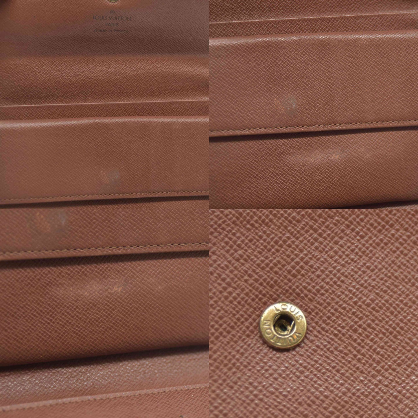 $610 LOUIS VUITTON Monogram Alexandra Trifold Wallet SP0090