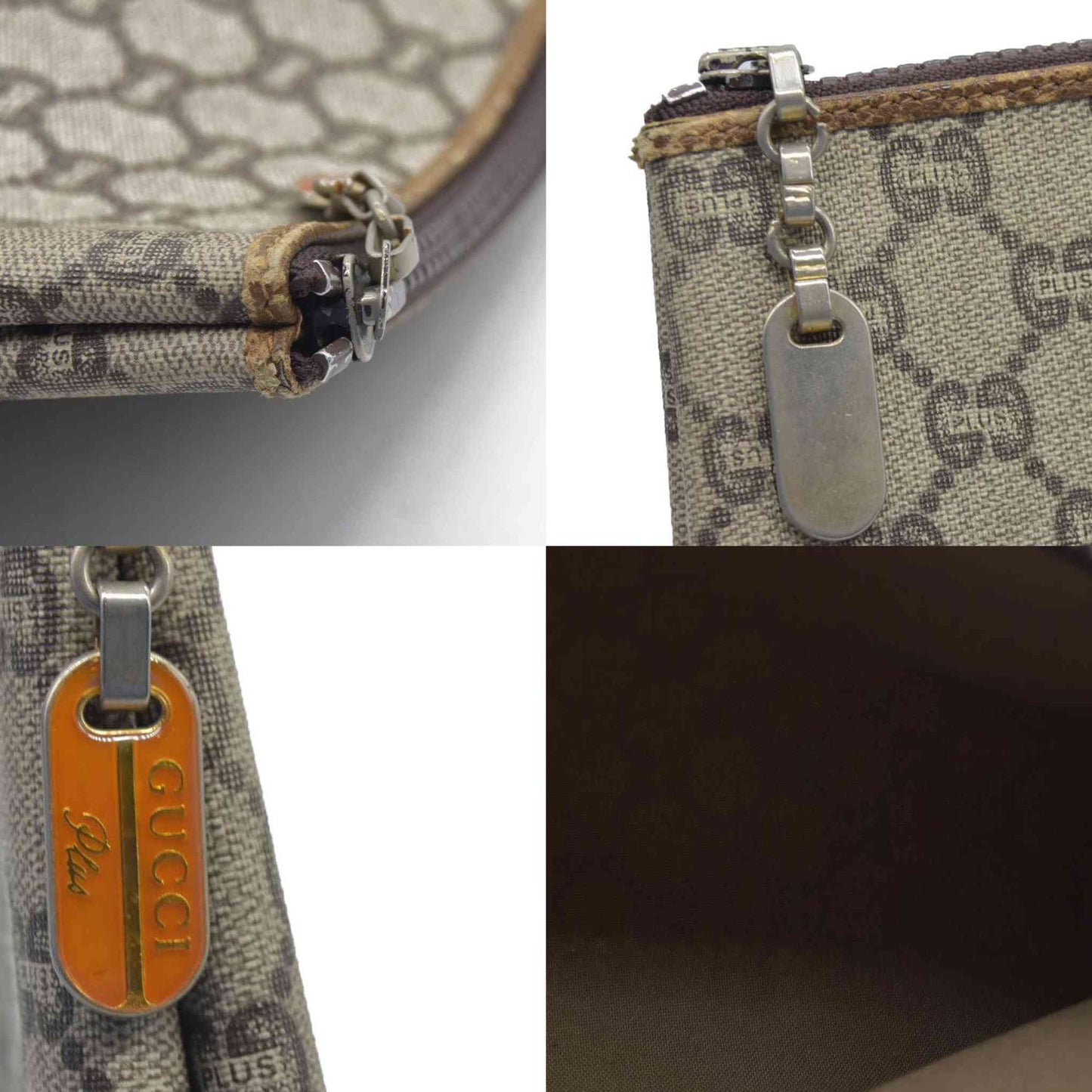 Gucci GG Gucci Plus PVC Leather Pouch Clutch Bag