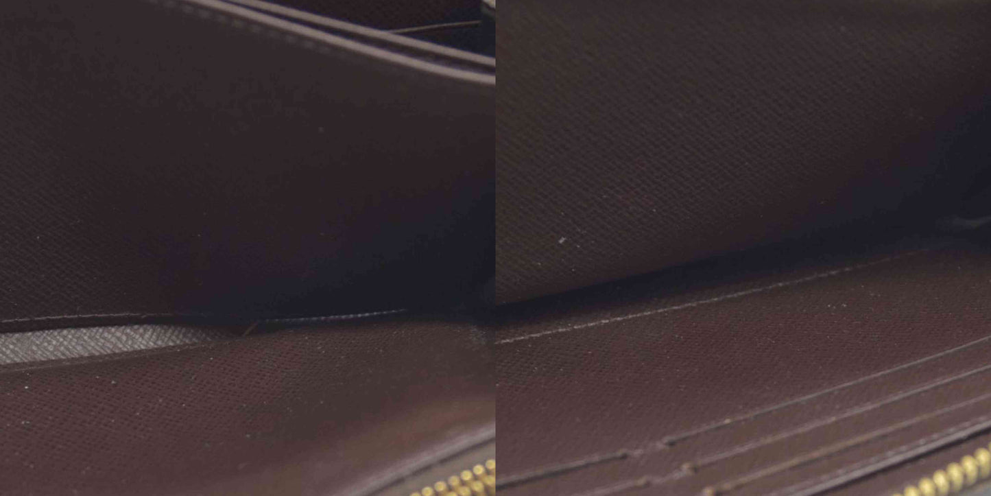 $915 2015 Louis Vuitton Damier Ebene Zippy Wallet MI3175