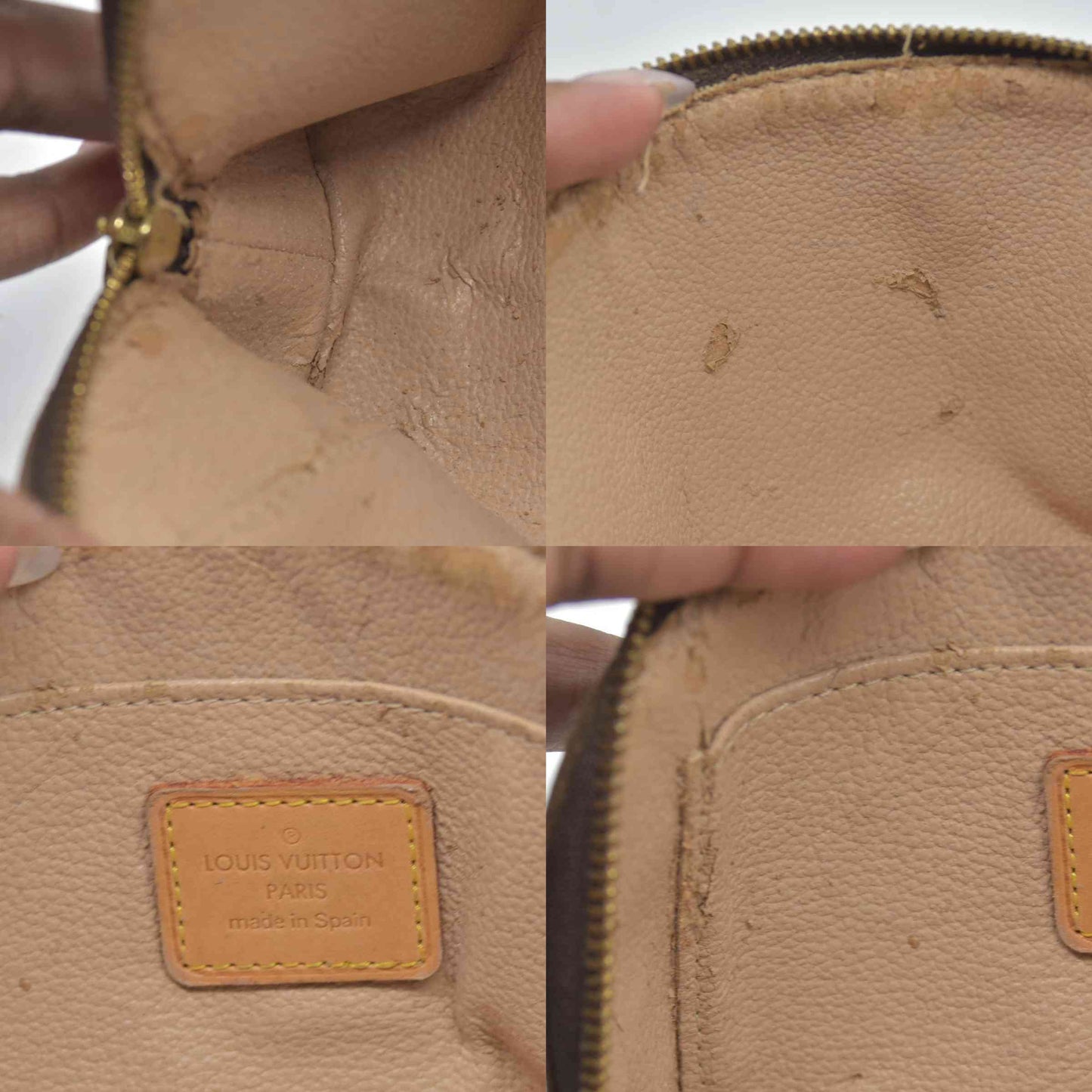 $600 1998 Louis Vuitton Monogram Pochette Cosmetique Makeup Pouch CA0958