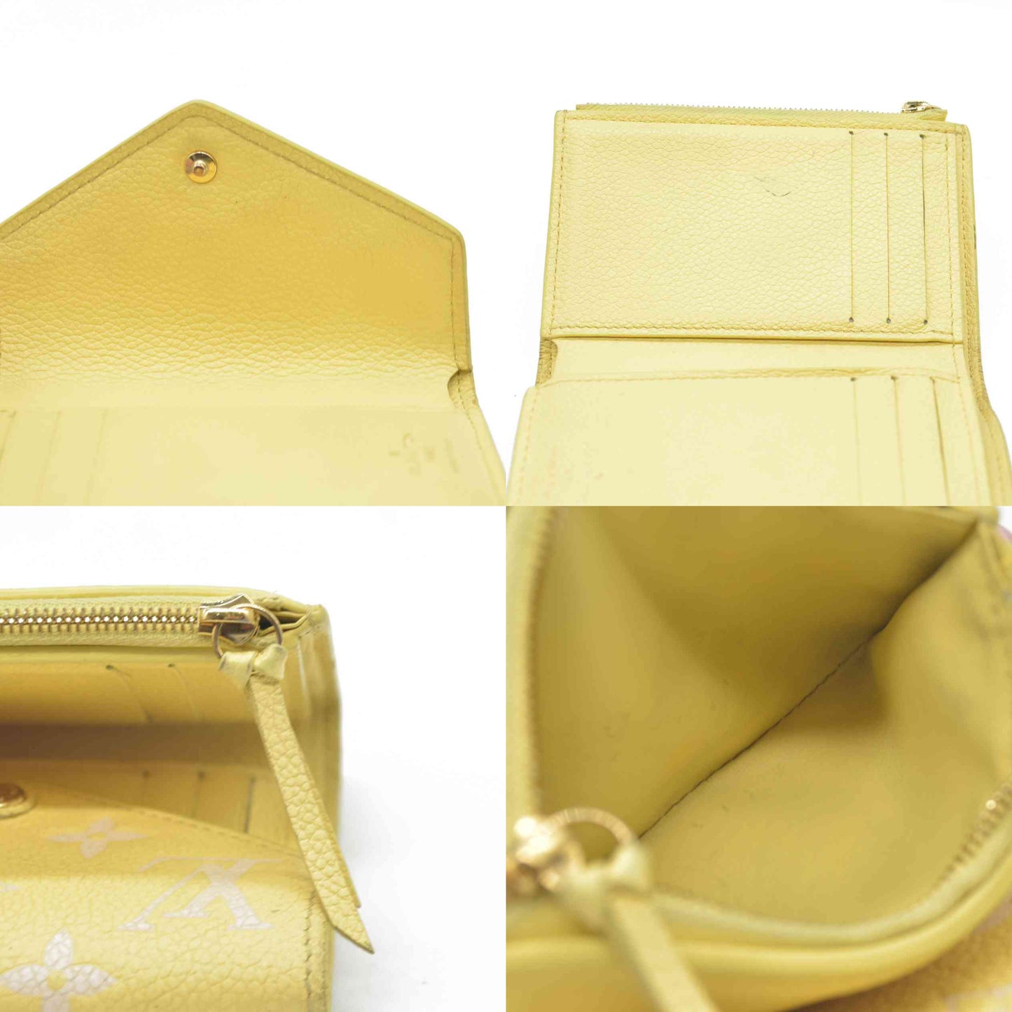 Louis Vuitton  Empreinte Monogram Victorine Wallet Lemon Curd RFID