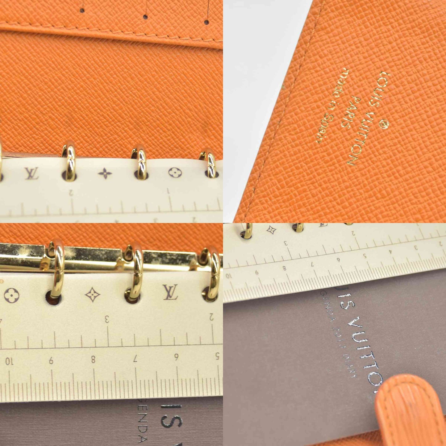 $690 LOUIS VUITTON Epi Agenda PM Day Planner Cover Orange Mandarin CA0075 CONSIGNMENT