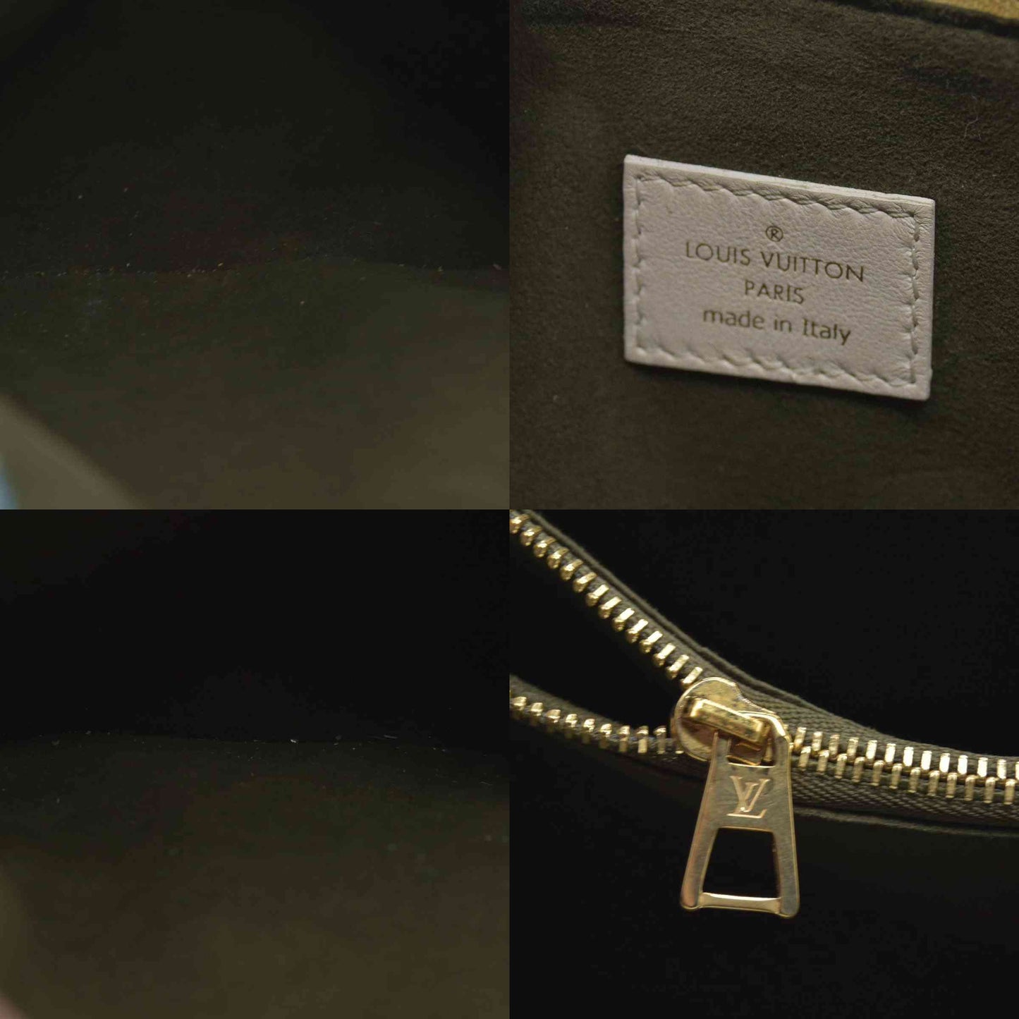 $4950 Louis Vuitton Lambskin Embossed Monogram Coussin PM Beige Cream