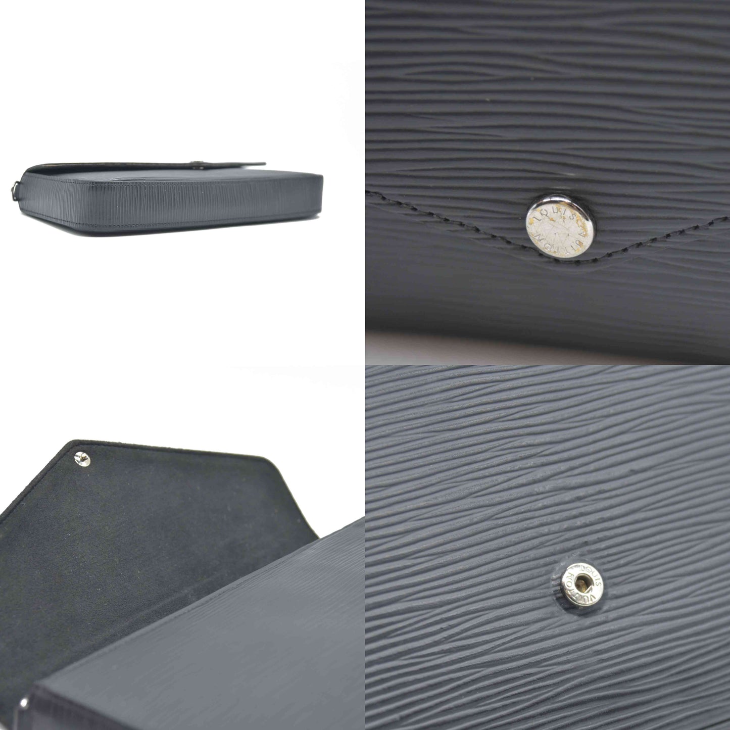 LOUIS VUITTON  Epi Pochette Felicie Black  Noir $1720