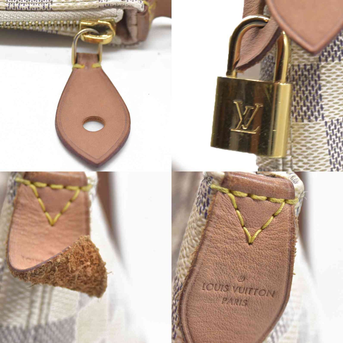 $1620 Louis Vuitton Damier Azur Iena MM FL4189 2019