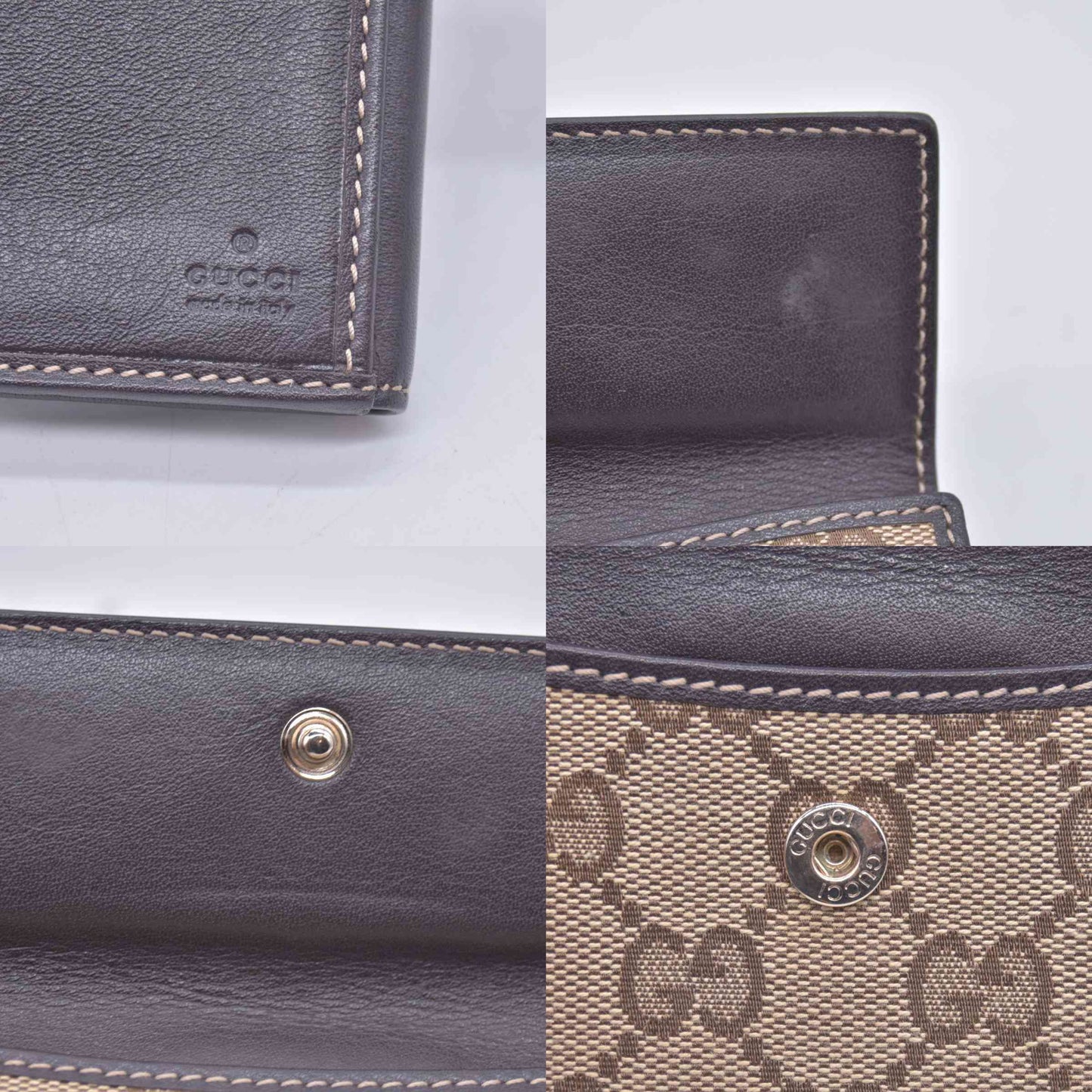 Gucci  GG Canvas Canvas Trifold Wallet CONSIGNMENT