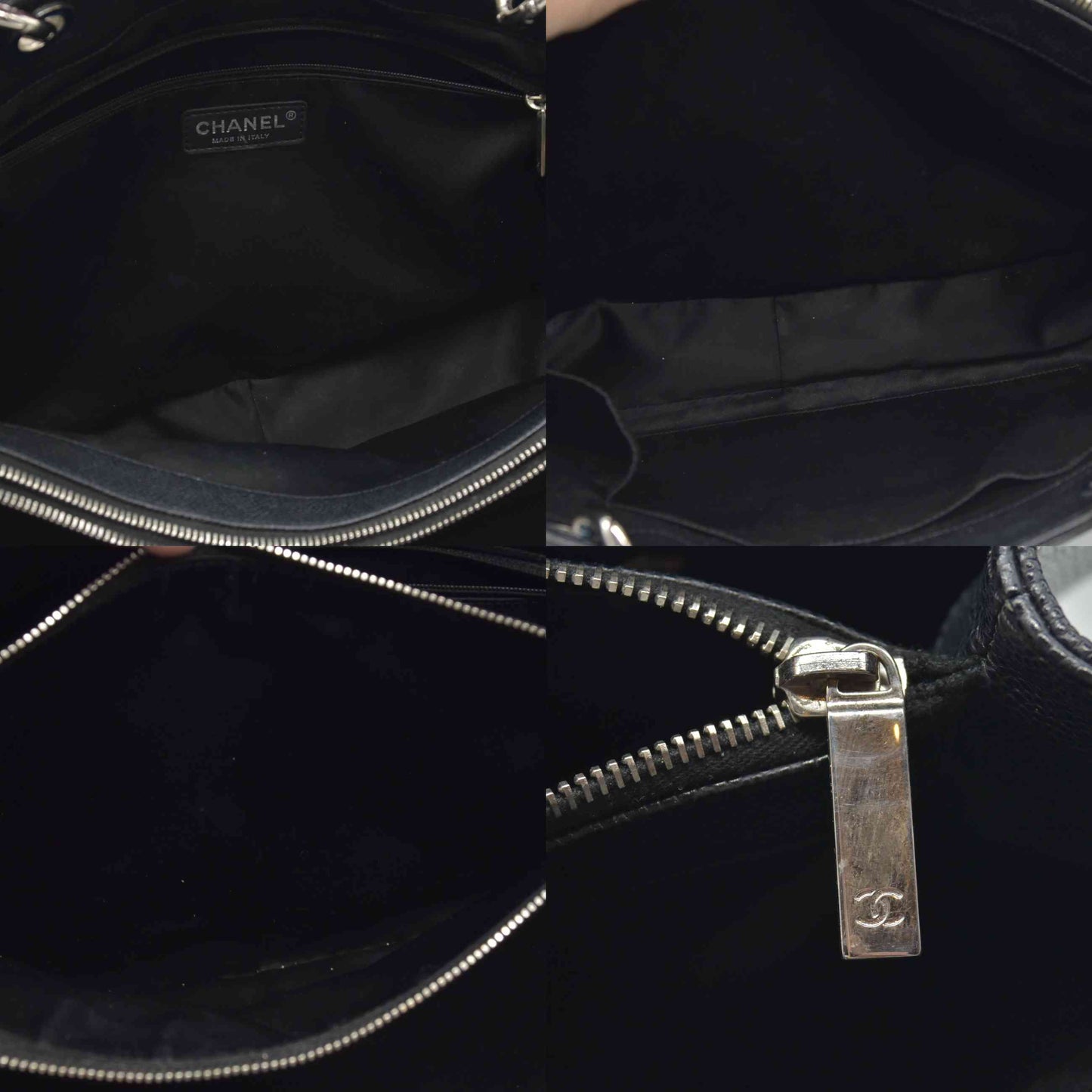 Chanel Caviar Quilted XL Grand Shopping Tote GST Black
