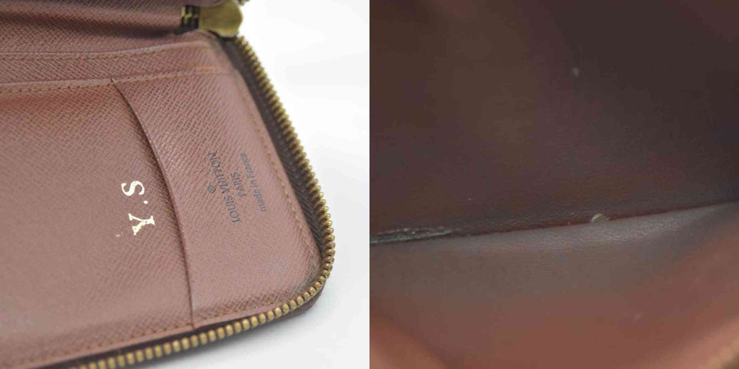 Louis Vuitton Monogram Zippy Compact Zip Wallet Brown MI0184