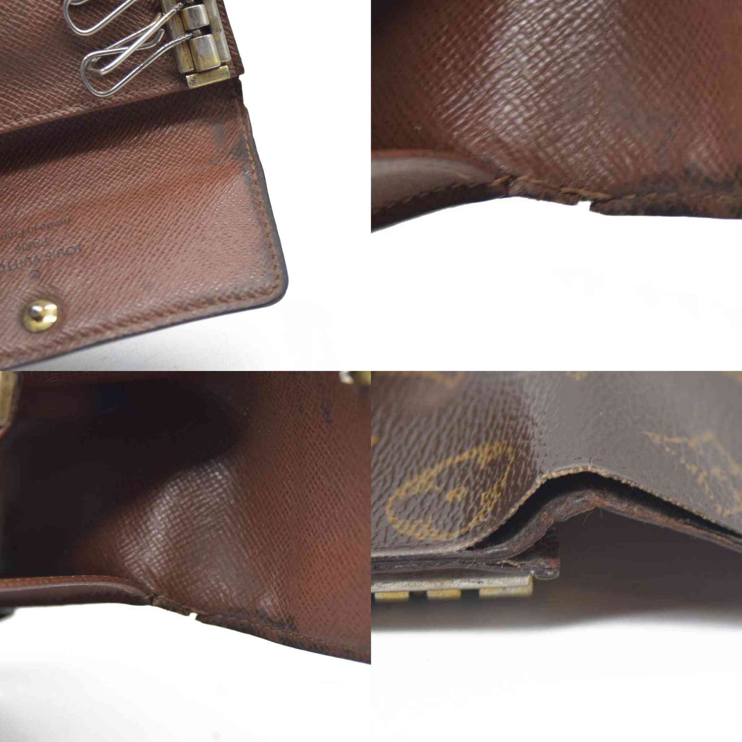 AUCTION $345 Louis Vuitton Monogram Multicles 6 Ring Key Case Brown CT2133