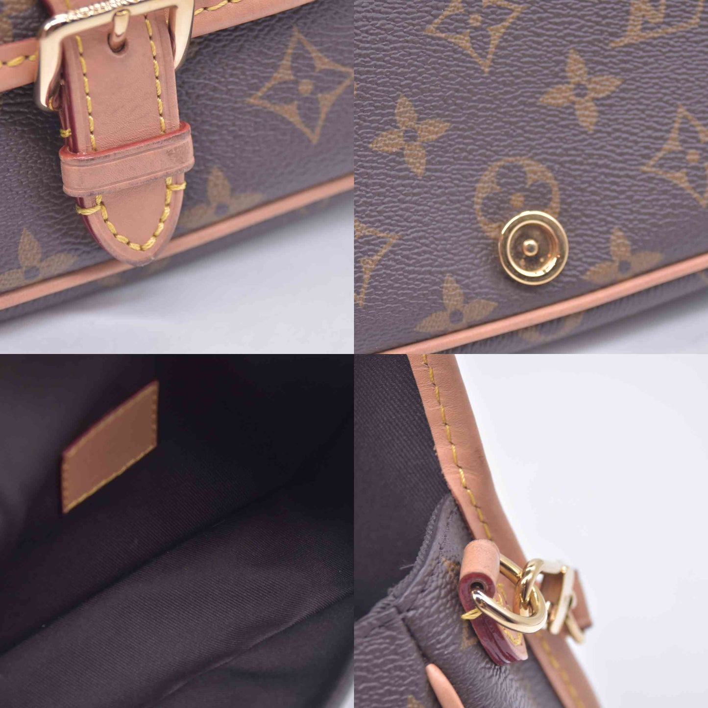 $2170 Louis Vuitton Monogram Nano Diane RFID With Box