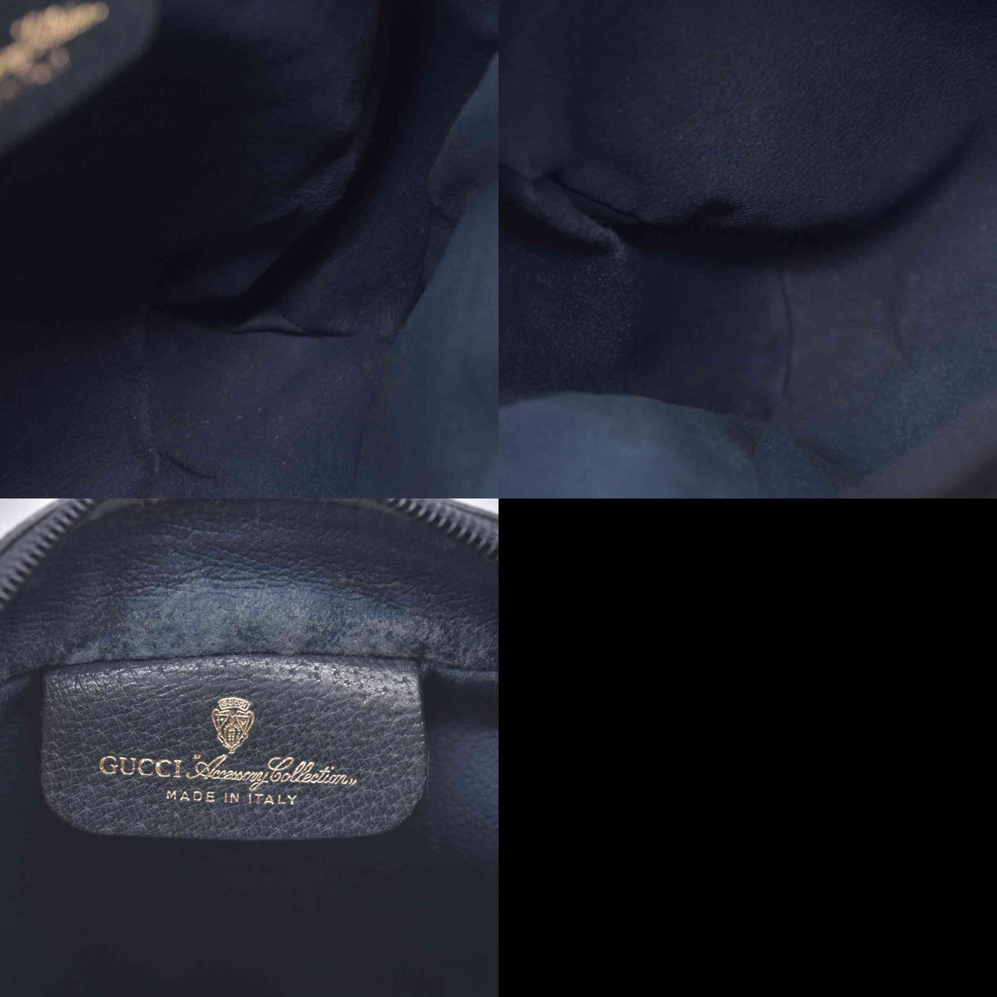 $1100 Gucci Vintage Ophidia Shoulder Bag GG Canvas Small Blue