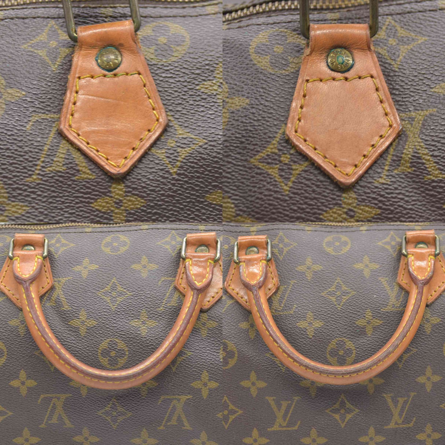$1660 Louis Vuitton Monogram Speedy 30 VI881 1988