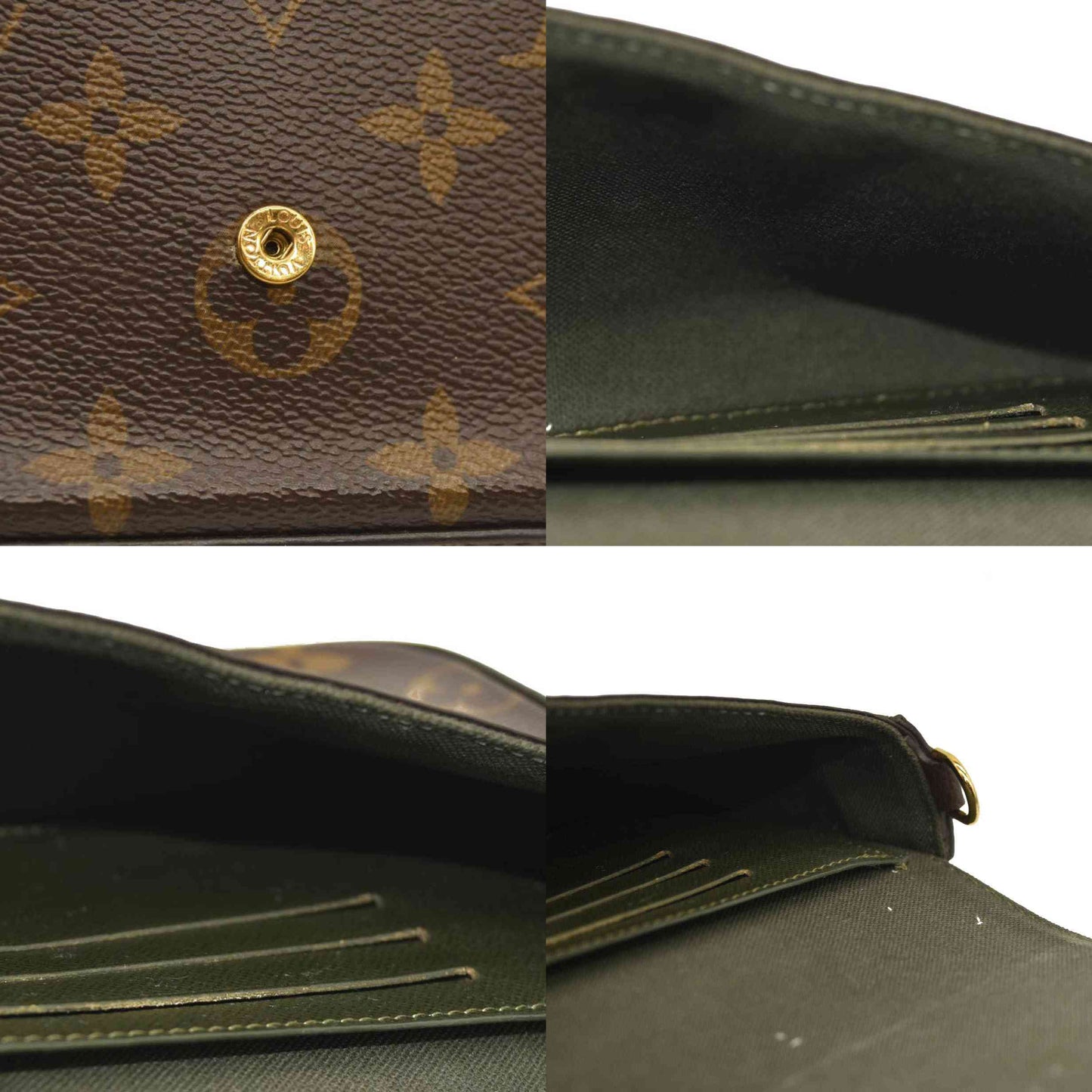 Louis Vuitton  Monogram Felicie Strap & Go Kaki