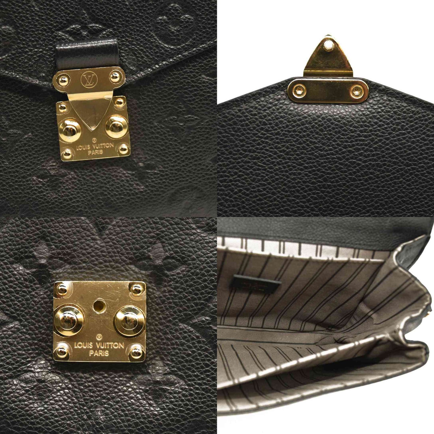 LOUIS VUITTON  Empreinte Pochette Metis Black DU1169