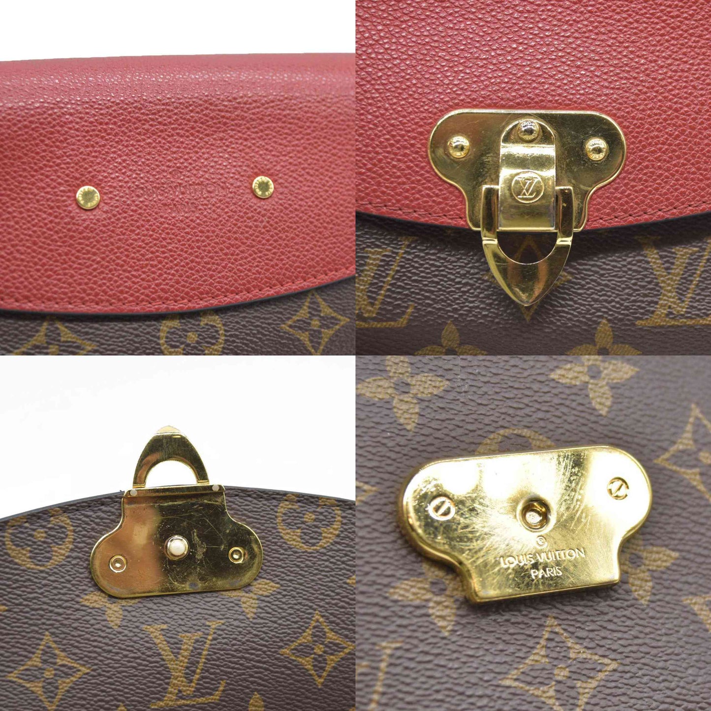 $2290 Louis Vuitton  Monogram Saint Placide Cherry