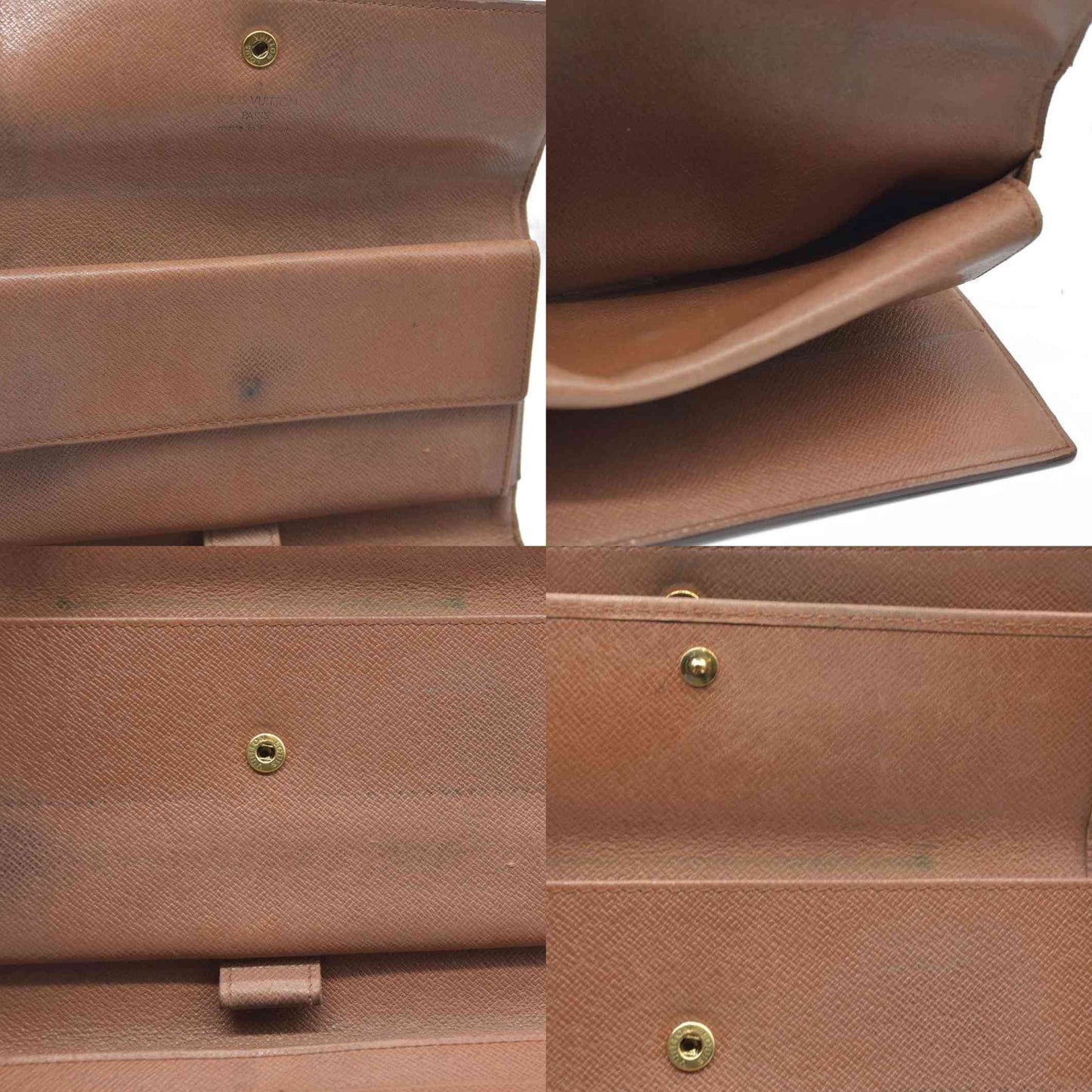 AUCTION $720 Louis Vuitton Monogram Porte Tresor International Trifold Long Wallet TH0014