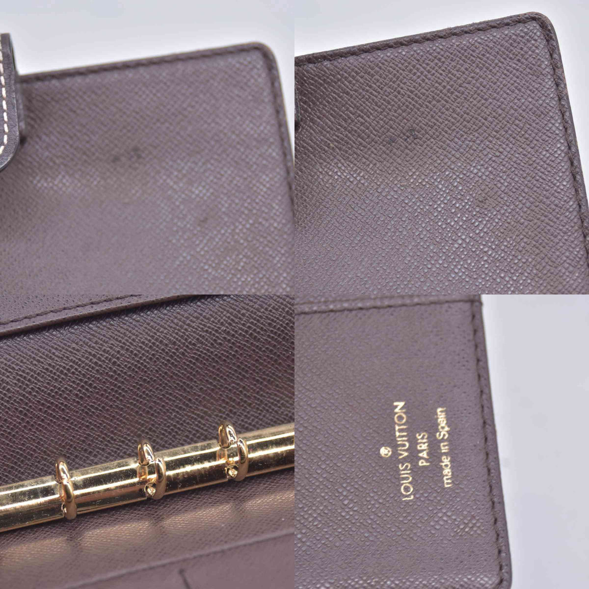 2007 Louis Vuitton Monogram Mini Agenda PM Notebook Cover Brown CA2057 10018466