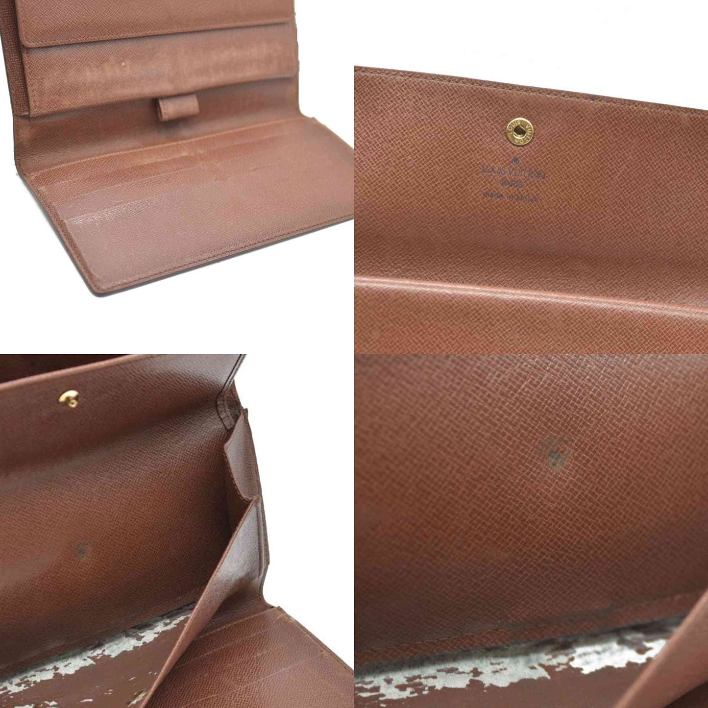 Louis Vuitton Monogram Porte Tresor International Trifold Long Wallet SD0957