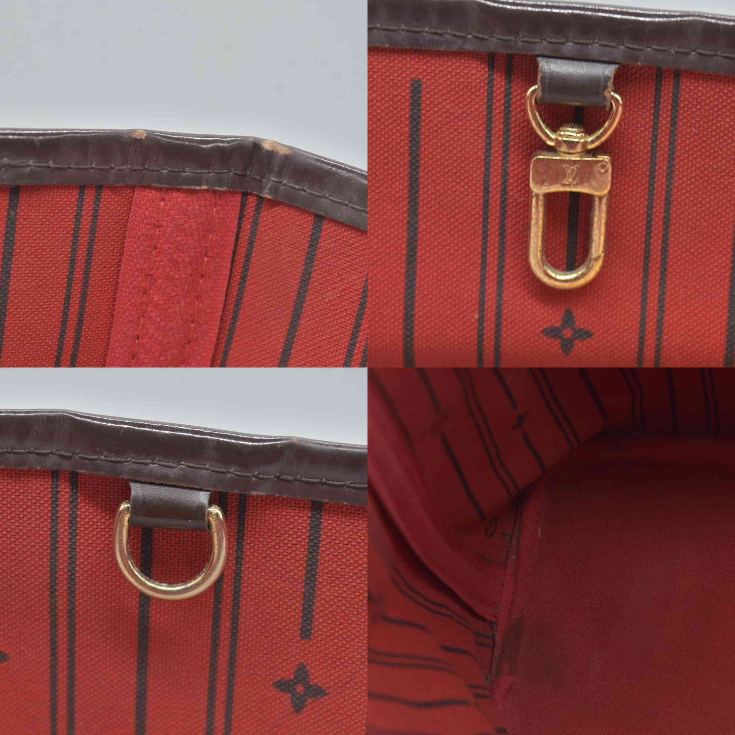 $2060 2010 Louis Vuitton Damier Ebene Neverfull PM VI3160