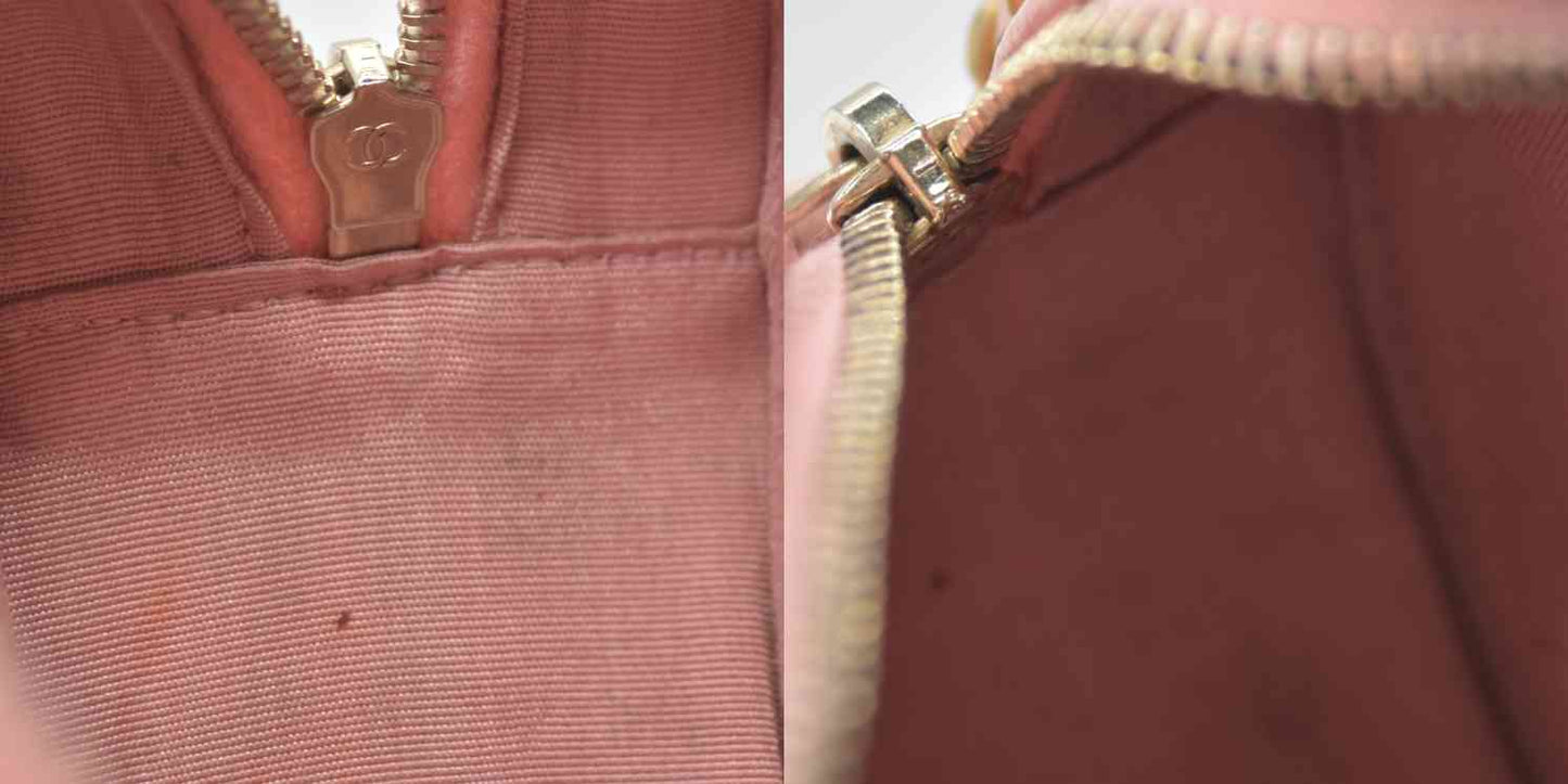 $2150 Chanel Caviar Quilted Round Filigree Crossbody Pink 2019